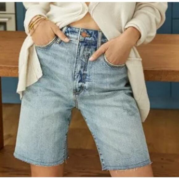 NWT Anthropologie Pilcro Denim Bermuda Shorts SZ 31 - Picture 1 of 15